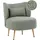 Beliani Sessel OTSBY II Stoff Grün/Braun