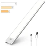Schrankleuchte 50 LEDs, usb wiederaufladbare kabellose LED-Schranklampe mit Bewegungssensor, LED-Beleuchtung Küche Arbeitszimmer Nachtlicht Treppe