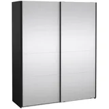 Tvilum Schiebetürenschrank Catania 180 x 221 x 67 cm Schwarz