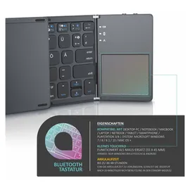 Aplic faltbare Mini Bluetooth Tastatur DE