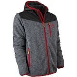 FORSBERG Yulgran II Strickfleecejacke / anthrazit/rot / S