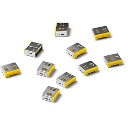 SMARTKEEPER ESSENTIAL 10x USB-A Blocker Gelb