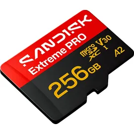 SanDisk Extreme Pro microSDXC UHS-I U3 V30 A2 256 GB + SD-Adapter