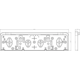 Fristom Kennzeichenhalterung mit LED-Beleuchtung FRISTOM FT-264 LED M15