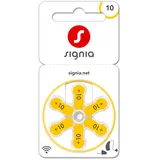 Signia - 10 GELB - Hörgerätebatterien PR70 - (6er Blister)