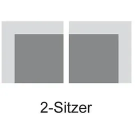 DOMO collection 2-Sitzer »Alisson kubische Formensprache mit abgerundeten Elementen, komfortabel«, fester Sitzkomfort grau
