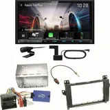 Kenwood DMX8021DABS Android Auto Einbauset für Mercedes A W169 B Klasse W245