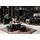 JV Möbel Wohnzimmer Set 5tlg Sessel, Couchtisch Sideboard mit Spiegel Vitrine, Luxus Holz