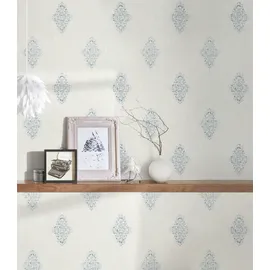 Architects Paper Luxury wallpaper Textiltapete 10,05 m x 0,53 m 319461 blau/weiß