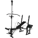 vidaXL Hantelbank Fitnessgerät schwarz