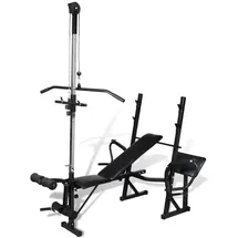vidaXL Hantelbank Fitnessgerät schwarz