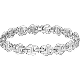 Boss DOUBLE B STRAND Armband Edelstahl silber 1580740 Größe 17 cm