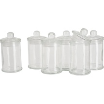 VBS XXL Vorratsgläser 6 Stück 11x6cm 120ml - Transparent