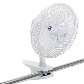 Adler AD 7317 Tischventilator mit Clip + Sockel
