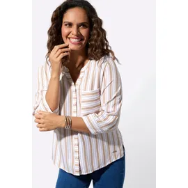 Casual Looks Funktionsbluse camel-weiß-gestreift 38