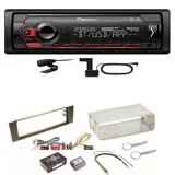 Pioneer MVH-S420DAB Bluetooth USB DAB+ Autoradio Einbauset für Audi A3 8P 8PA