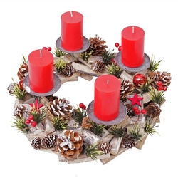 MCW Adventskranz MCW-H50 braun|grün|rot