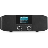 Hama WLAN Internetradio und DAB+ Radio Mit Bluetooth - Küchenradio, Digitalradio, Stereo, Wecker, Aux 3,5mm, FM - Schwarz