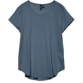 Vero Moda Blusenshirt VMBELLA SS TOP WVN GA NOOS Blau S
