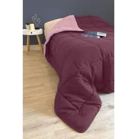 poyet motte made in france Poyet Motte Calgary Bettbezug Polyester Pflaume/Parma, Polyester, Prune/Parme, 260x240x1 cm