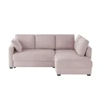 bobb Ecksofa mit Boxspringpolsterung Lisa de Luxe ¦ rosa/pink ¦ Maße (cm): B: 235 H: 90 T: 184