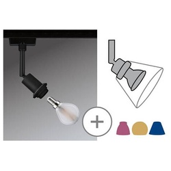 URail Schienenspot DecoSystems Einzelspot E14 max. 20W dimmbar 230V Schwarz matt