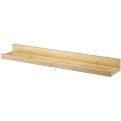 Erst-Holz Wandregal Massivholz Kiefer Fotoleiste für Bilder Bücher und Deko 90.82-13