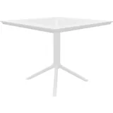 CLP Lenval Gartentisch 80 x 80 x 74 cm Weiß
