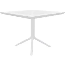 CLP Lenval Gartentisch 80 x 80 x 74 cm Weiß