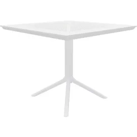 CLP Lenval Gartentisch 80 x 80 x 74 cm Weiß