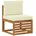 Sofagarnitur 7-tlg Natur/Creme Akazie