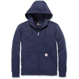 CARHARTT Clarksburg Zip SWEATSHIRT Marineblau, T.xs - XS