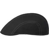 Stetson Madison Leinen Flatcap Schirmmütze Delave-Optik Herren und Damen Frühling Sommer schwarz 58 cm - 58