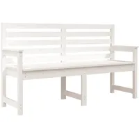 VidaXL Gartenbank 159,5 x 48 x 91,5 cm Weiß