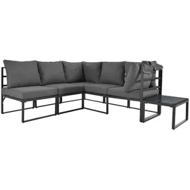 Merax Gartenlounge-Set 4-tlg. grau