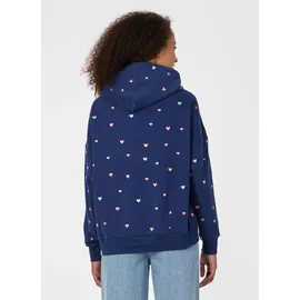 Ragwear PIRITA HEARTS Hoodie bedruckt night blau L