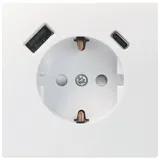 Unitec USB-Steckdose 2x USB A & C Weiß