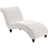 YSLLIOM Chaiselongue Schonbezüge, Liegesessel Stuhlbezug, Relaxliege Deluxe Stuhlbezüge, Schonbezug Stretch rutschfest, Maschinenwaschbar (Elfenbein)