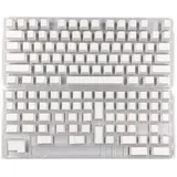 NURCIX CherryProfile Blanko Tastenkappen Dickes PBT DyeSub Für 137 Tasten Mechanische Tastatur Minimalistisches Weißes Blanko Tastenkappen Set Mechanische Tastatur Tastenkappen Moderne Tastenkappen