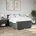 vidaXL Boxspringbett 140 x 200 cm Dunkelgrau