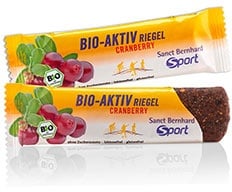 Sanct Bernhard Sport Barre bio actif à  la canneberge - 40 g