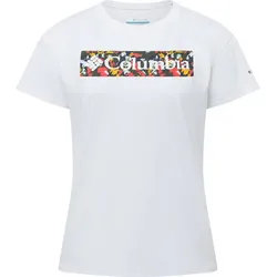 COLUMBIA Damen T Shirt Sun TrekTM SS Graphic Tee, White, Typhoon Bloom Frame, XL