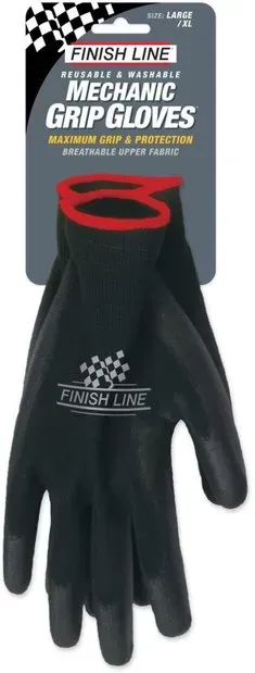 Finish Line Mechaniker-Handschuhe Schwarz Modell 2024