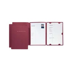 Bewerbungsmappe SELECT rot 3-teilig   3er-SET
