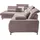 Set One by Musterring Ecksofa, famosa wine, SET ONE BY MUSTERRING, Sofas, B/H/T: 317cm x 86cm x 220cm, Flachgewebe, Armlehne rechts, Sitztiefenverstellung,Kopfteilverstellung,Ohne Bettfunktion,Ohne Schubkasten, 100% Polyester, Ecksofa, Kaltschaumpolsterung, Flachgewebe, whlw.