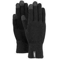 Barts Fine Knitted Gloves black (01) L/XL)