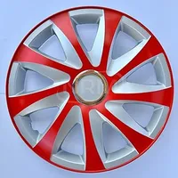 NRM Radzierblende Drift EXTRA Silber/rot 16 Zoll 4er Set