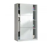 Dmora Schiebetürenschrank 120 x 200 x 50 cm Weiß