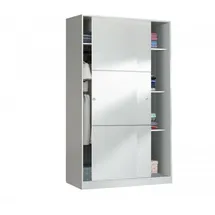 Dmora Schiebetürenschrank 120 x 200 x 50 cm Weiß