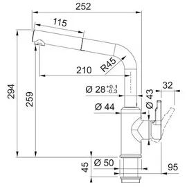 Franke Urban Einhebelmischer Chrom